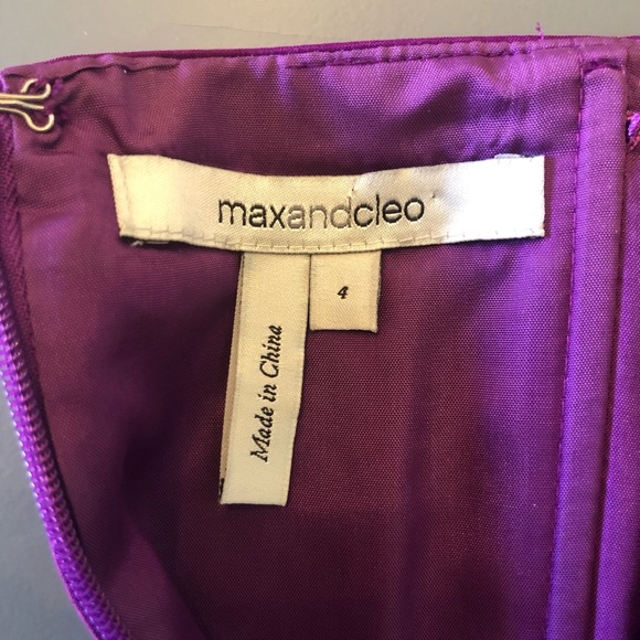 Max & Cleo rose wine dress size 4 - Picture 4 of 7